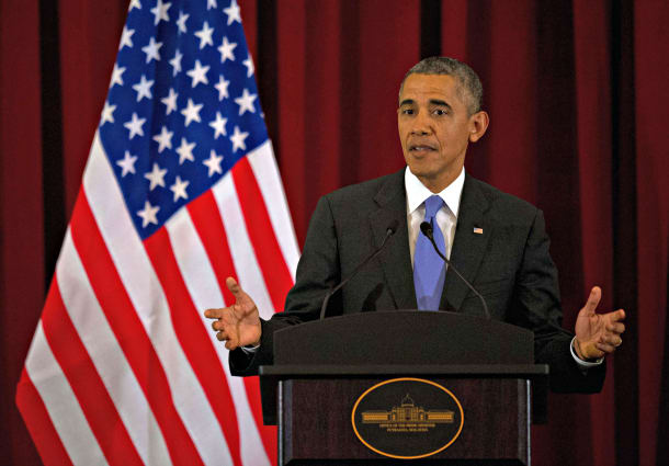 President Barack Obama was asked about Clippers owner Donald Sterling during a press conference in Malaysia on Saturday. (MOHD RASFAN/AFP/Getty Images)